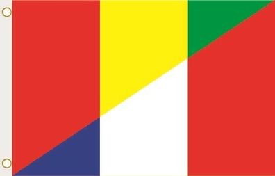 Fahne Flagge Guinea-Frankreich Hissflagge 90 x 150 cm