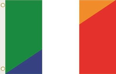 Fahne Flagge Irland-Frankreich Hissflagge 90 x 150 cm