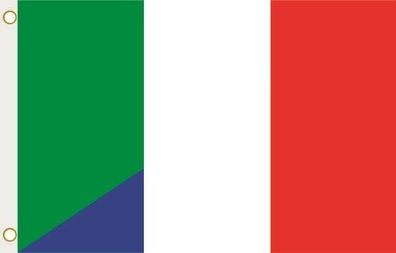 Fahne Flagge Italien-Frankreich Hissflagge 90 x 150 cm