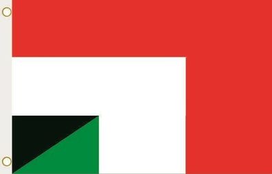 Fahne Flagge Jemen-Italien Hissflagge 90 x 150 cm