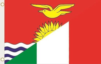 Fahne Flagge Kiribati-Italien Hissflagge 90 x 150 cm