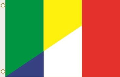 Fahne Flagge Mali-Frankreich Hissflagge 90 x 150 cm