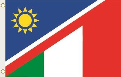 Fahne Flagge Namibia-Italien Hissflagge 90 x 150 cm