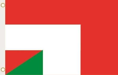 Fahne Flagge Österreich-Italien Hissflagge 90 x 150 cm