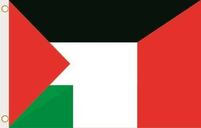 Fahne Flagge Palästina-Italien Hissflagge 90 x 150 cm