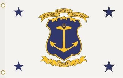 Fahne Flagge Rhode Island Gouverneur Hissflagge 90 x 150 cm