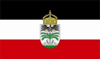 Fahne Flagge Deutsch Togo mit Krone 90 x 150 cm