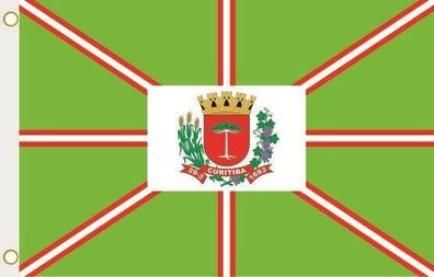 Fahne Flagge Curitiba City Brasilien Hissflagge 90 x 150 cm