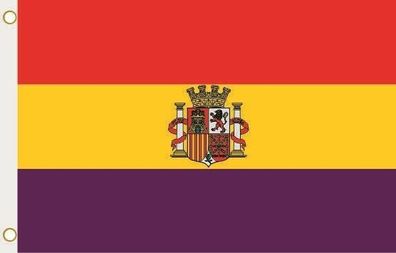 Fahne Flagge Spanien zweite Republik Hissflagge 90 x 150 cm