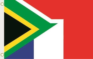 Fahne Flagge Südafrika-Frankreich Republik Hissflagge 90 x 150 cm