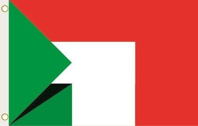 Fahne Flagge Sudan-Italien Hissflagge 90 x 150 cm