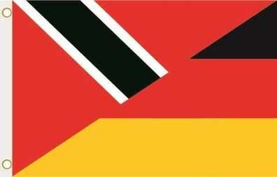 Fahne Flagge Trinidad & Tobago-Deutschland Hissflagge 90 x 150 cm