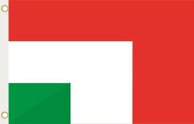 Fahne Flagge Ungarn-Italien Hissflagge 90 x 150 cm
