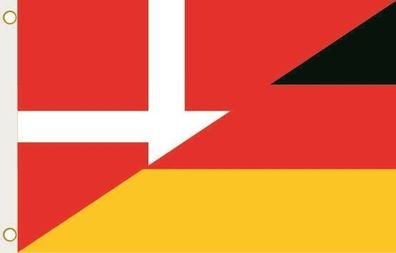 Fahne Flagge Dänemark-Deutschland Hissflagge 90 x 150 cm