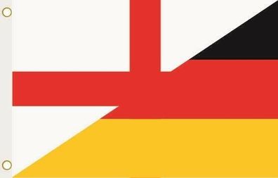 Fahne Flagge England-Deutschland Hissflagge 90 x 150 cm