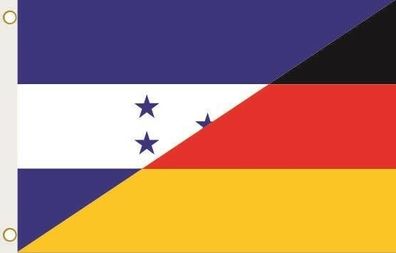 Fahne Flagge Honduras-Deutschland Hissflagge 90 x 150 cm