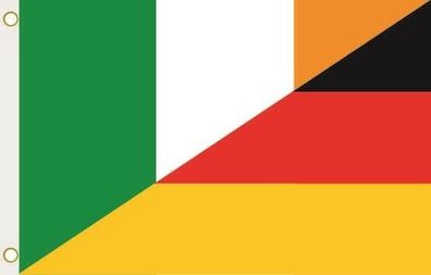 Fahne Flagge Irland-Deutschland Hissflagge 90 x 150 cm