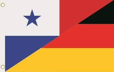Fahne Flagge Panama-Deutschland Hissflagge 90 x 150 cm