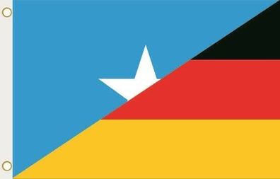 Fahne Flagge Somalia-Deutschland Hissflagge 90 x 150 cm