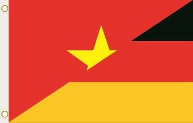 Fahne Flagge Vietnam-Deutschland Hissflagge 90 x 150 cm