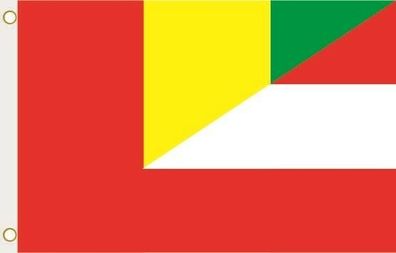 Fahne Flagge Guinea-Österreich Hissflagge 90 x 150 cm