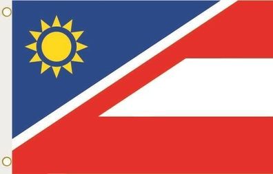 Fahne Flagge Namibia-Österreich Hissflagge 90 x 150 cm