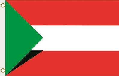 Fahne Flagge Sudan-Österreich Hissflagge 90 x 150 cm