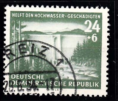 1954 DDR Hochwassergeschädigte MiNr. 431 I, Rundstempel