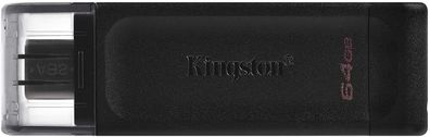 Kingston DataTraveler DT70 (64 GB) USB-C Typ-C 3.2 Flash Drive USB Stick Externer ...