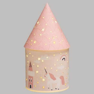 LED-Dekoration für Kinder, rosa Schloss