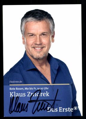 Klaus Zmorek Rote Rosen Autogrammkarte Original Signiert## BC 45626