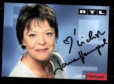 Jane Hempel RTL Autogrammkarte Original Signiert + F 1119