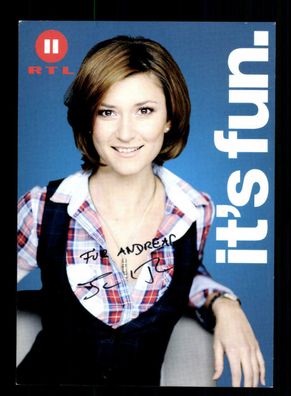Sandra Thier RTL II News Autogrammkarte Original Signiert + F 945