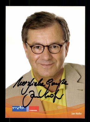 Jan Hofer MDR Autogrammkarte Original Signiert + F 977
