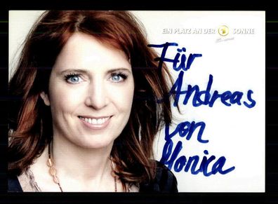 Monica Lierhaus Autogrammkarte Original Signiert + F 1181