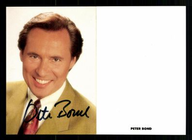 Peter Bond SAT 1 Autogrammkarte Original Signiert + F 1040