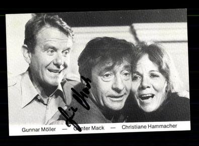 Günter Mack Autogrammkarte Original Signiert + F 1097