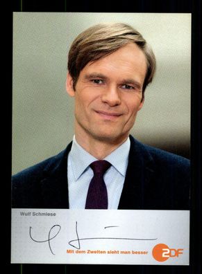 Wulf Schmiese ZDF Autogrammkarte Original Signiert + F 979