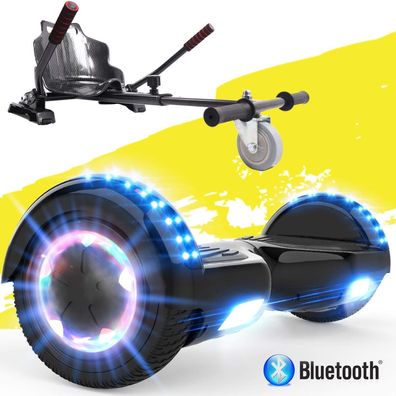 6,5 Zoll Hoverboard mit Motorbeleuchtung Motor LED Radnabe mit Bluetooth