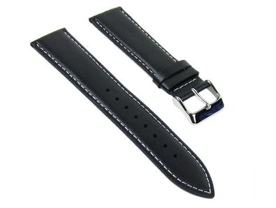 Casio Uhrenarmband Leder Band 22mm schwarz MTP-1336L-1AEF MTP-1336L