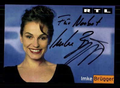 Imke Brügger RTL Autogrammkarte Original Signiert + F 1133