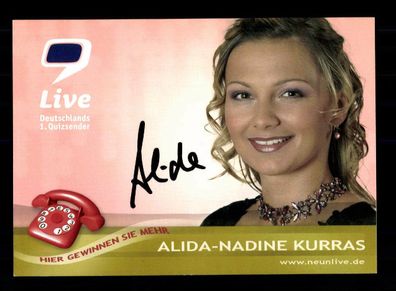 Alida Nadine Kurras Autogrammkarte Original Signiert # BC 91173
