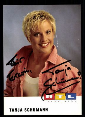Tanja Schumann RTL Autogrammkarte Original Signiert # BC 136193