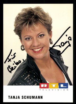 Tanja Schumann RTL Autogrammkarte Original Signiert # BC 136192
