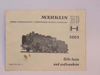 Märklin 3003 - Betriebsanleitung - BR 24 058