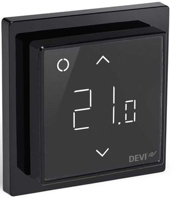Devireg Smart Schwarz - Thermostat für Fußbodenheizung mit WLAN-Anbindung