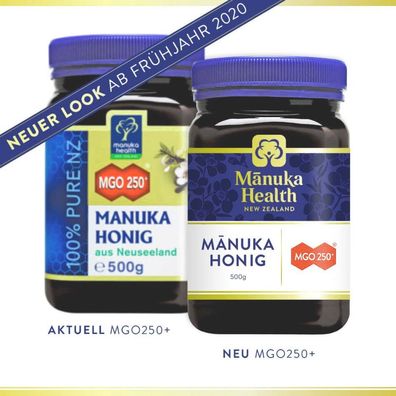 500g Manuka Health Manuka Honig MGO 250+ aus Neuseeland - Naturprodukt