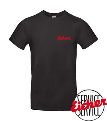 T-Shirt "Ich fahre Eicher" schwarz TS-100