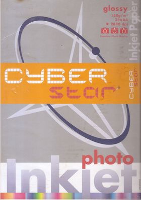 Cyber Star® photo glossy Inkjet Papier Premium Photo Qualität 180g 25 Blatt A 4