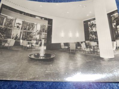 4457 / Ansichtskarte-Messestadt Leipzig Hotel Astoria-Hotelhalle und Wintergarten